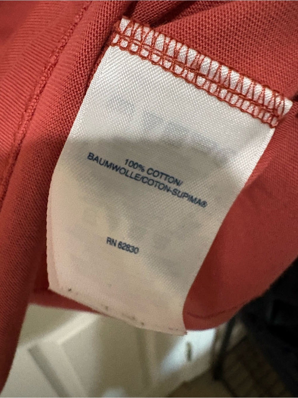 Lands' End womens Short Sleeve Crew Tee in Rust - Picture 4 of 4